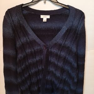 Two tone blue sweater